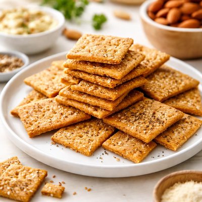 Almond flour crackers