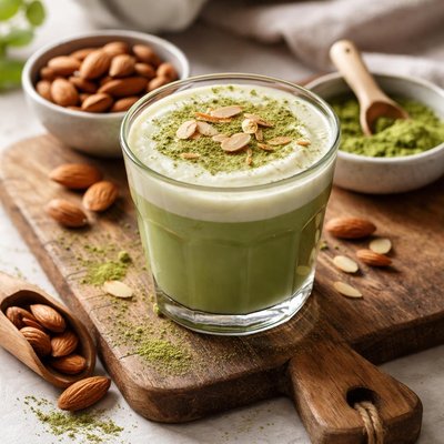 Almond matcha