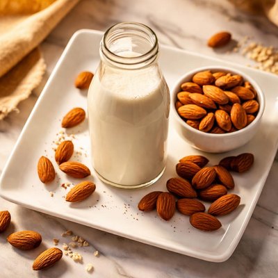 Almond milk blue diamond