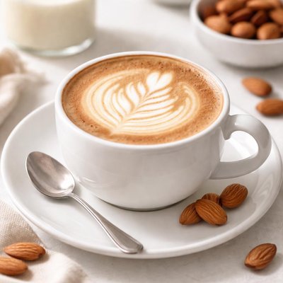 Almond milk cappuccino