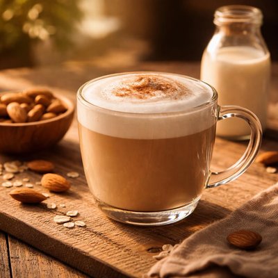 아몬드 밀크 카푸치노