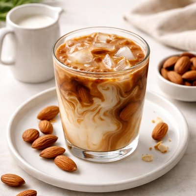 Almond milk coffee