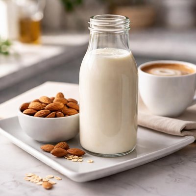 Almond milk for coffee