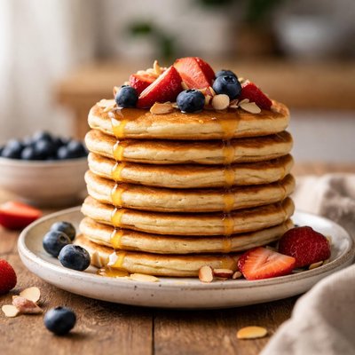 Almond milk gluten free pancakes