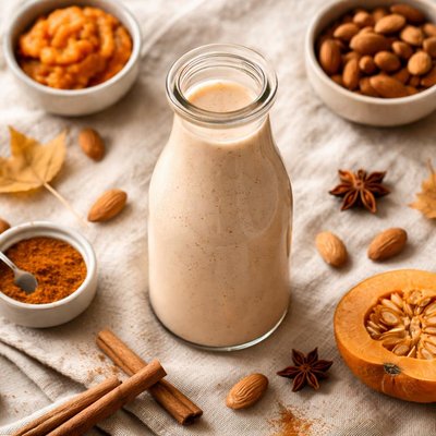 Almond milk pumpkin spice creamer