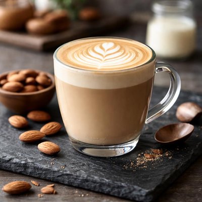 Almond mill latte