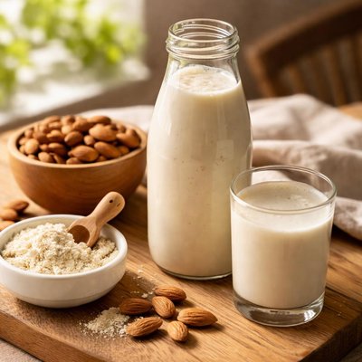 Almond protein milk