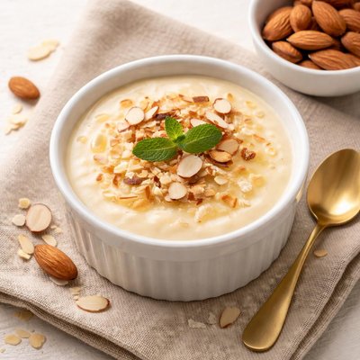 Almond pudding