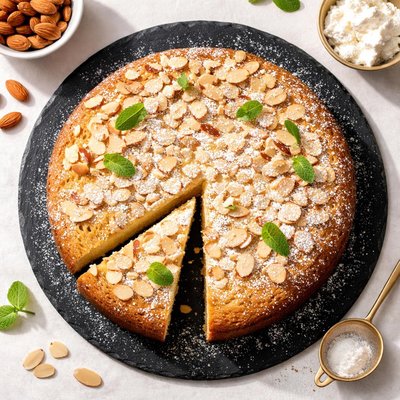 Almond ricotta cake