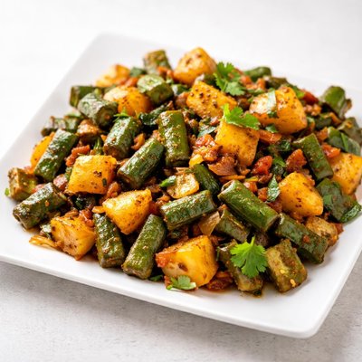 Aloo bhindi fry