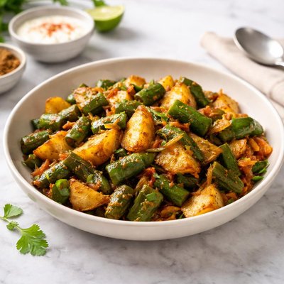 Aloo bindi fry