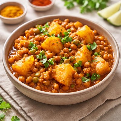 Aloo soyabean sabzi
