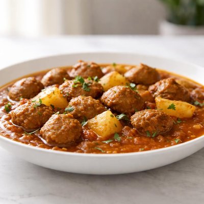 Aloo soyachunks gravy