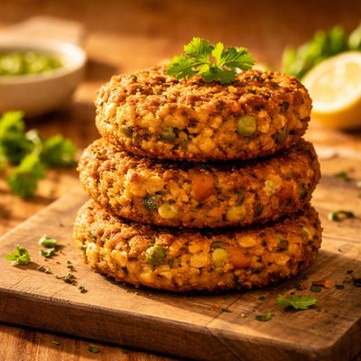 Aloo soyachunks patty