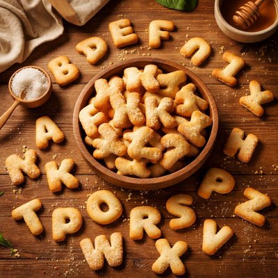 Alphabet cookies