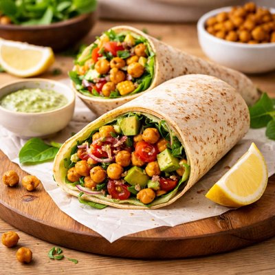 Amazon chickpea wrap
