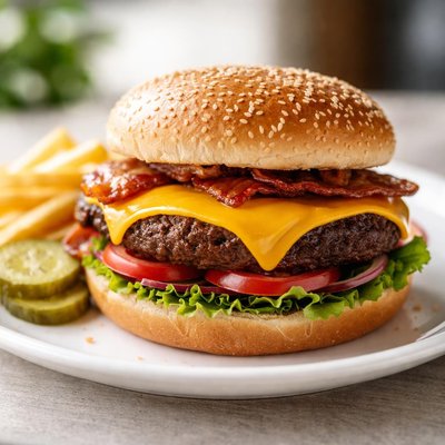 American burger cheese