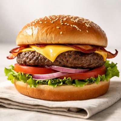 American cheeseburger