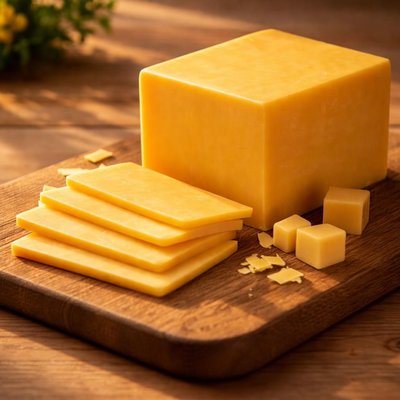 American yellow cheese