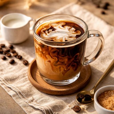 Americano with cream