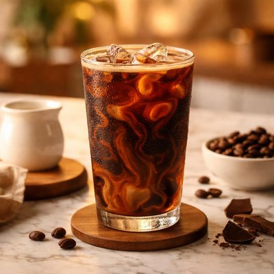 Americano with mocha pumps