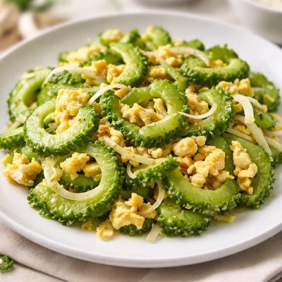 Ampalaya with egg