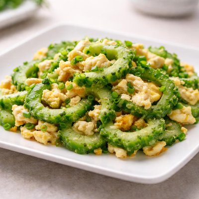 Ampalaya with scrambled egg