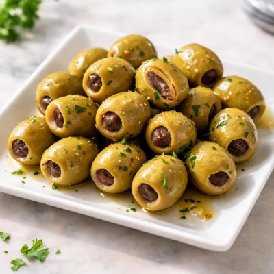 Anchovy-stuffed olives