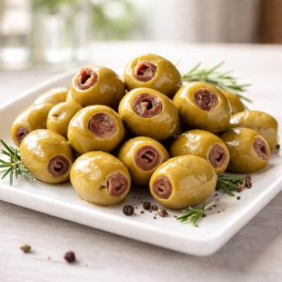 Anchovy filled olives