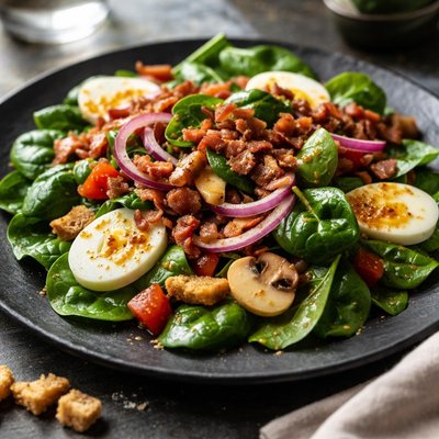 Angus barn spinach salad