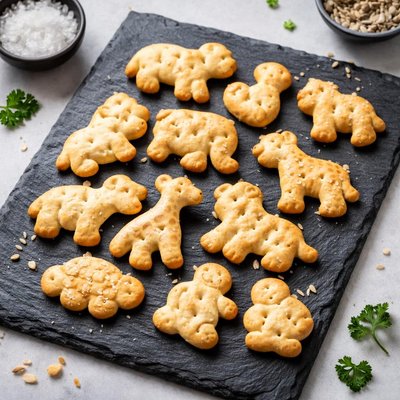 Animal-shaped crackers