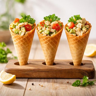 Cono di antipasto con ripieno