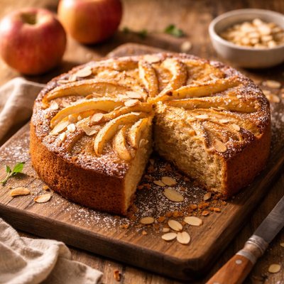 Apple almond flour cake