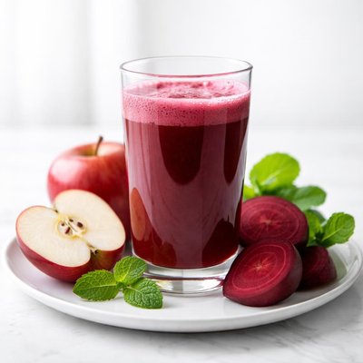 Apple and beet juice