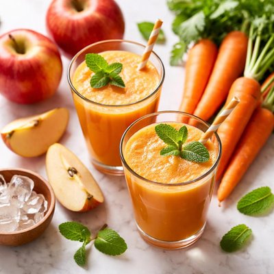Apple and carrot juice