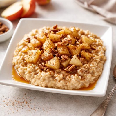 Apple and cinnamon oatmeal