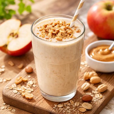 Apple and peanut smoothie