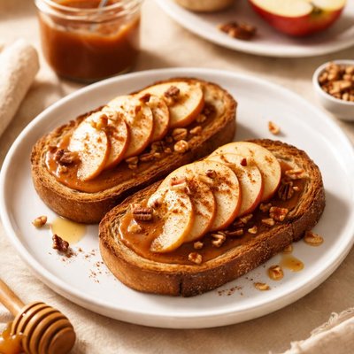 Apple butter toast