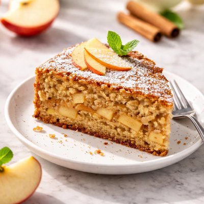 Apple cake slice