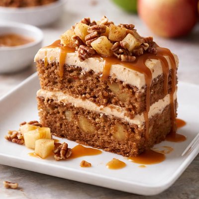 Apple carmel cake