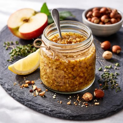 Apple cider and hazelnut dressing