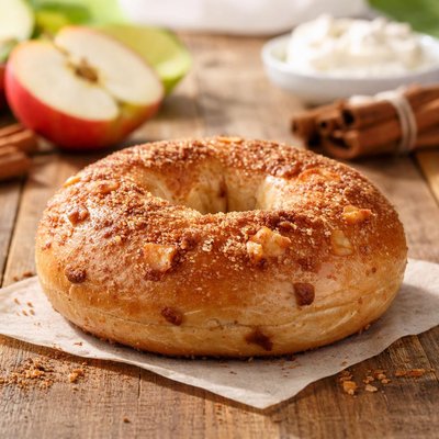 Apple cinnamon bagel