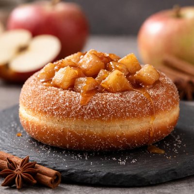Apple cinnamon donut