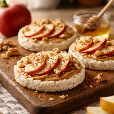 Apple cinnamon rice cakes