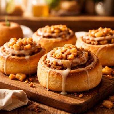 Apple cinnamon scroll