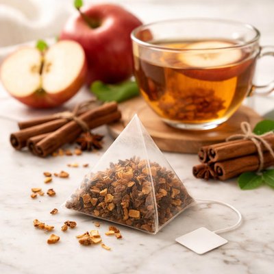 Apple cinnamon tea bag