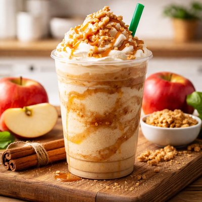 Apple crisp frappuccino