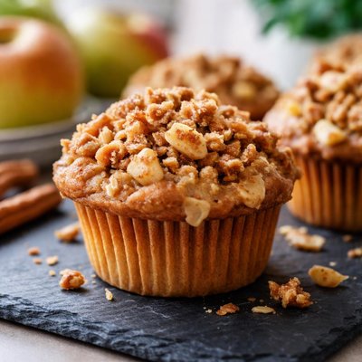 Apple crisp muffin