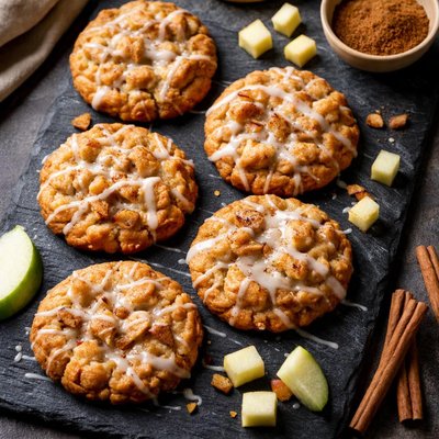 Apple fritter cookie