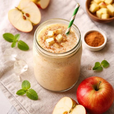 Apple juice smoothie